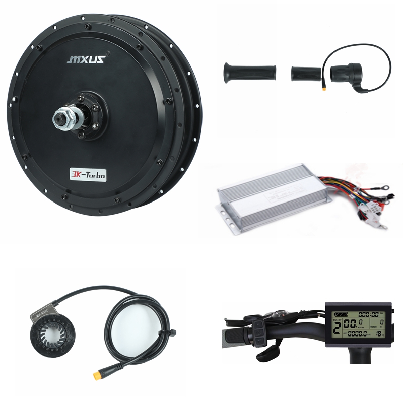 72V 5000W Hub Motor Kit - Mxus-Kit moyeu de conversion pour vélo