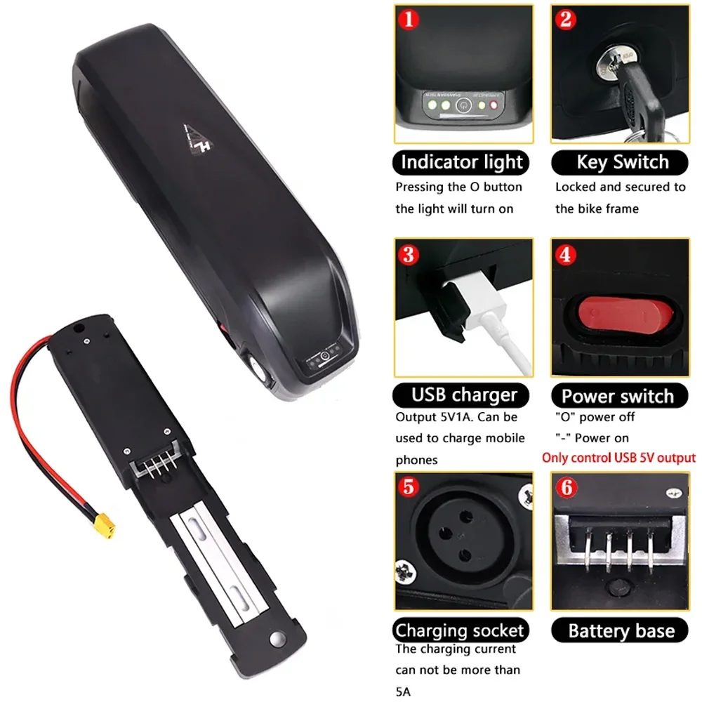 Batterie Hailong 36V 40Ah/48V  - Ebike Battery 48V 20Ah Hailong avis et prix
