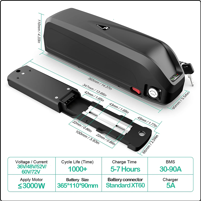 Batterie de vélo électrique 72 - Electric Bicycle Battery 72V 30Ah avis et prix