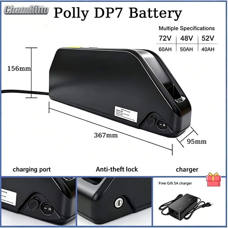 Batterie de vélo électrique Ha - Electric Bicycle Battery 72V 30Ah avis et prix
