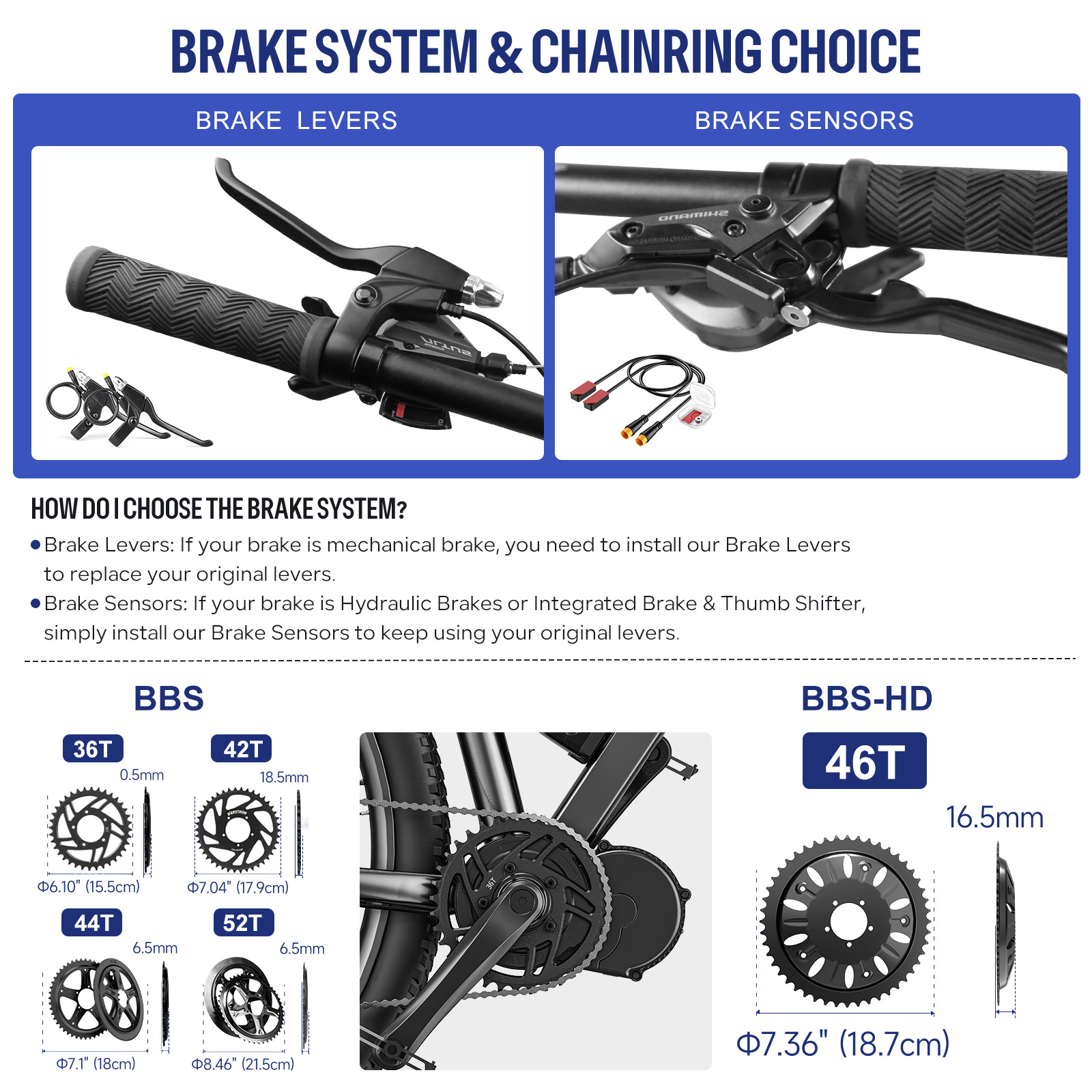 [Stock US] Kit de moteur centr - Mid Drive Motor Kit 52V 1000W avis et prix